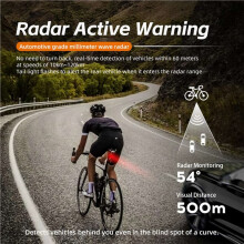 2X Feu Arrière de Vélo à 24 GHz, Détection Intelligente, Voyant D'Avertissement de Cyclisme, Étanche IP64, LED, Accessoires de Vélo