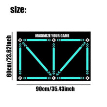 (Original) Football Training Mat Durable Non Slip Foldable Kids Adults Dribble Training Mat Football Training Indoor Ourdoor Equipment