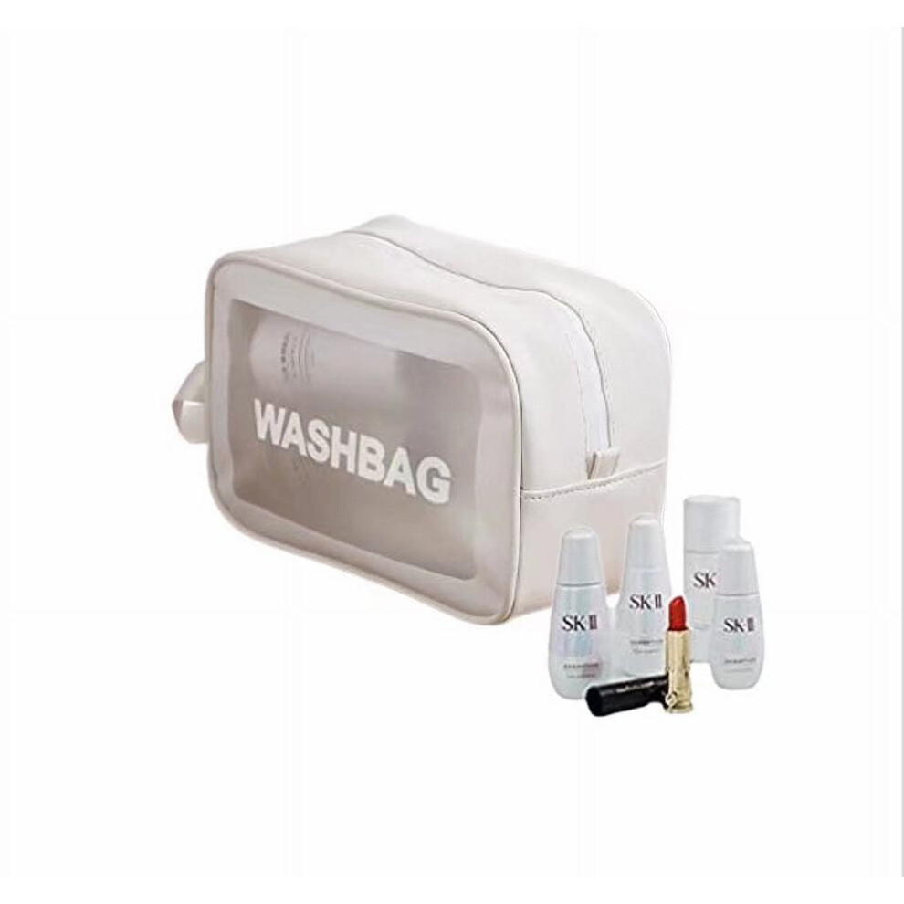 PVC Waterproof Cosmetic Bag Portable Translucent Medium
