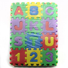 36dílná dětská kreslená písmena, čísla, pěnová hrací puzzle podložka, podlahový koberec, koberec pro dětské dekorace domů