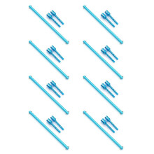 8sets Metalen Centrale Aandrijfas en Propeller Joint Set voor TT-02 TT-02B TT02 TT02B 1/10 RC Auto Upgrade Onderdelen,1