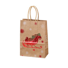 Harliver Christmas kraft gift bags 8.27x5.91x3.15 in with