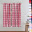 Red White Buffalo Plaid Kitchen Curtains 26"W x 45"L 2 1