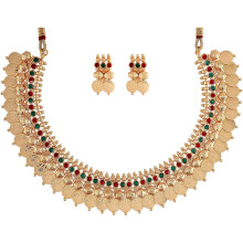 18K gold plated Indian wedding necklace set with earrings