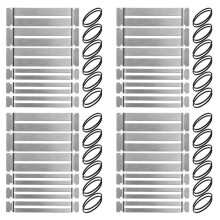 4sets Gitaar Toets Guards Rvs Bas Toets Guards Luthier Tool Fretboard Protector voor Dressing Frets