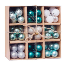 Christmas Ball Ornaments Blue White Silver 99 pcs 1.2 inch