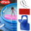 Pool Pipe Holder Mount with Cable Tie Blue 2pcs 1