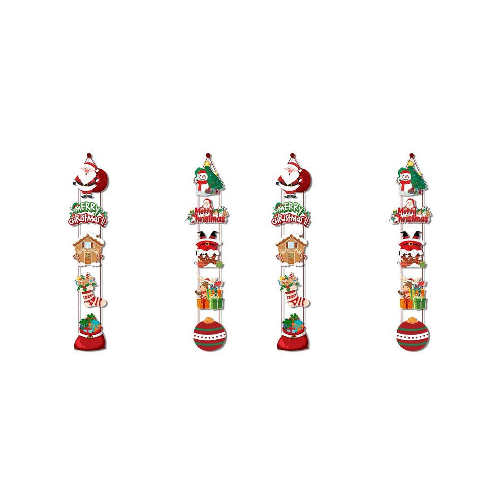 4X Merry Christmas Hanging Door Banner Santa Couplet Christmas Decorations For Home Xmas 6031254467565