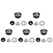 5X for Osterizer Blender Blades with Blender Jar Bottom & 4Point Fusion Blade 4961 & 10x O Ring Rubber Seal Gasket
