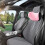 JunYeShi Car Headrest Pillow Memory Foam Ergonomic Black 3