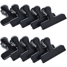 Chip Clips Stainless Steel 3 Inch 10 Pack Black
