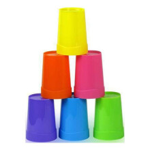 Plastic Kids Cups Unbreakable 8-Pack 7 Colors
