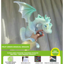 Christmas Dragon DIY Kit with Twisted Stick and Yarn