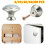 Round Knobs Door Handles Stainless Steel 20 Pcs 1