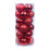 Christmas Baubles Decorations Red 1.18 Inch 24PCS 1