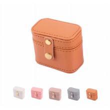 Mini jewelry travel case orange portable organizer 1 piece