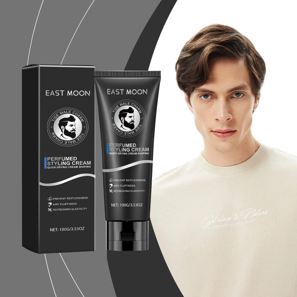 Xecvkr Men's Fiber Cream Medium Hold Natural Finish