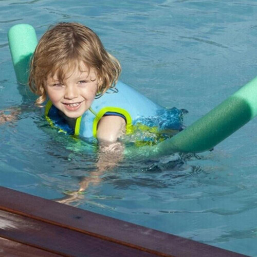 Frite de piscine flexible SunyaMood Learn, aide à la flottaison (vert uni) 1
