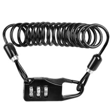 Bike Cable Lock Steel Spiral Heavy Duty 1 Pack