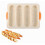 Mini loaf pan non-stick silicone 4-cavity beige 1