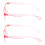 Reading Glasses Rectangular Translucent Coral Pink +3.25 2 3