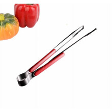 Stainless Steel BBQ Tongs with Plastic Handle, 12-inch