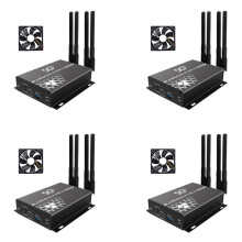 4X M.2 NGFF 4G/5G-Modul Till USB 3.0-Adapter M2 Wifi-Kortkonverterare Riser-Kort med Antennkylare Fläkt SIM-Kortplats