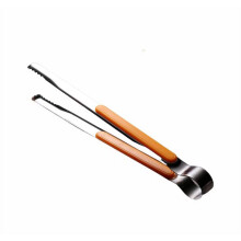 Yellow Stainless Steel Ice Tongs with Silicone Brush