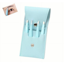 Stainless Steel Tweezers Set for Eyebrow and Facial Hair