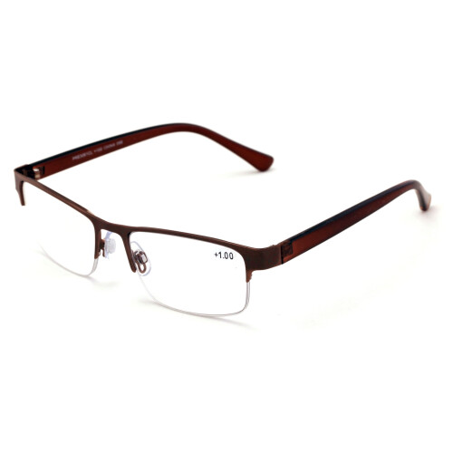 Metal Rectangular Progressive Reading Glasses 1 Pair 1