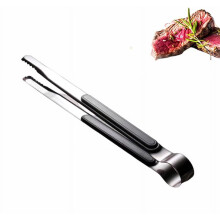 Kitchen Tongs Stainless Steel with Silicone Tips Light Grey