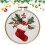Christmas Cross Stitch Kit with Hoop Cloth Threads 6