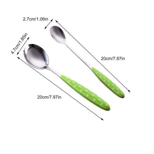 Runskmd stainless steel cutlery set fork spoon for 4 1