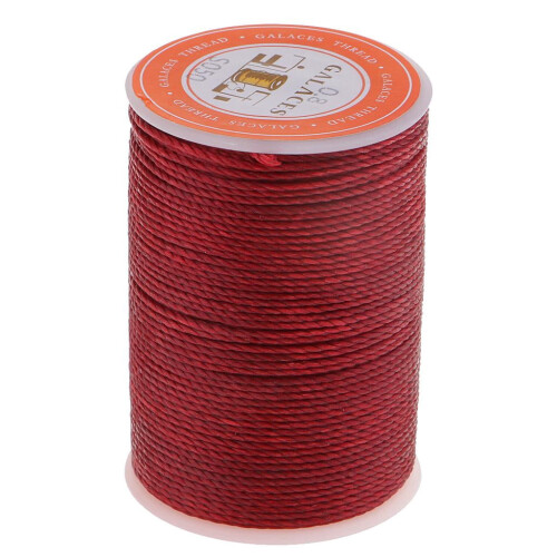 Leather Craft Thread Cord Deep Red 55 Meters 1