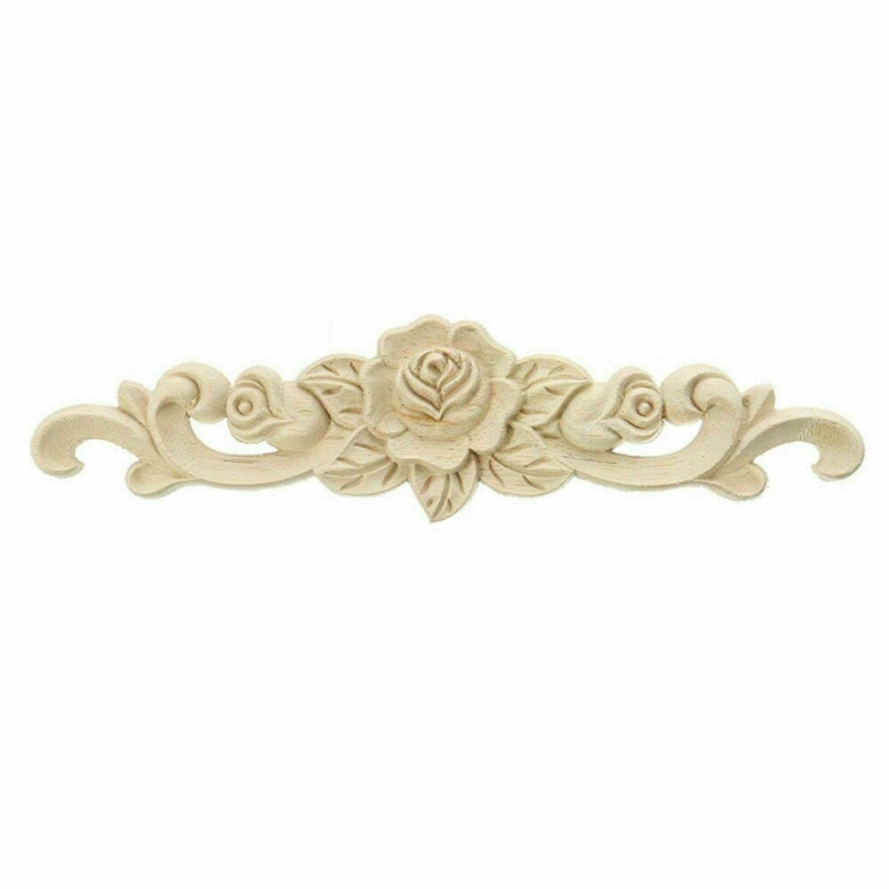 Wooden Carved Furniture Applique Unpainted 1 Piece 901175761263