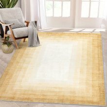 Haperlare matta modern kantmatta för vardagsrum matsal sovrum matta inomhus halkfri gummibaksida mattor, 1,5 x 1,8 cm beige