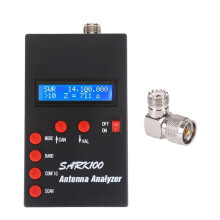 SARK100 Antenna Analyzer Meter 1-60MHz Shortwave SWR Antenna Analyzer with 1.0 to 9.99 SWR Usable Measurement Range