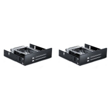 2X SEATAY Dual Bay SATA2-Hårddisk Hårddisk och SSD-Fack Internt Mobilt Rack-Hölje Dockningsstation Hot Swap-Fäste, HD520