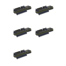 5X Till SAS HDD Adapterkort 6Gbps 3.0 22Pin Till SAS 29Pin Expansionskort för SAS 2,5/3,5 Tums Hårddisk SSD A