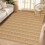 Haperlare woven camel area rug 5' x 7' 1