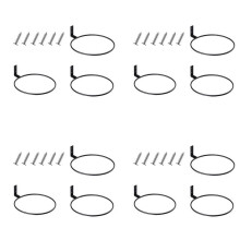 12 Stück 6-Zoll-Ballhalter-Display-Wandhalterung für Basketball, Fußball, Volleyball, Ballaufbewahrung für die Garage, Pflanztopfhalter