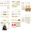 Women's Assorted Stud Earrings Set 61-63 Pairs 8