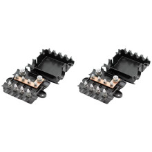 2X Power Distribution Busbar 5 Ways MIDI Way MEGA Holder Fuse Box for Car Automotive Boat