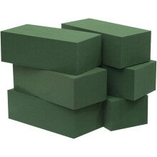 Floral Foam Blocks Green Wet Dry 6 Pcs