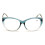 Women's oversized reading glasses clear lens oval leopard 3