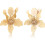 Jstyle Flower Dangle Clip Earrings for Women Acrylic Boho 7