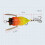 Lure Bait Treble Hook 6.5g 5cm Luminous Cicada White 4