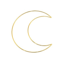 Metal macrame moon hoop for dreamcatcher DIY craft ring
