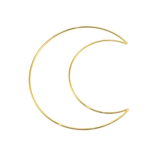 Metal macrame moon hoop for dreamcatcher DIY craft ring