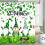 St Patrick's Day shower curtain green clover pattern 70x70 1
